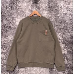Lunya Silksweats Sweatshirt Large Mens Green Midweight Reversible Pullover